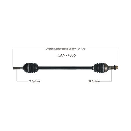 Wide Open OE Replacement CV Axle for CAN AM FRONT LEFT X3 XRS 17 CAN-7055